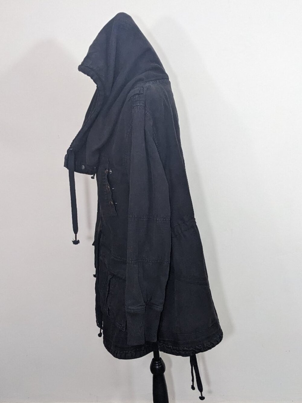 Free People We The Free Surplus Future Parka Jacket Black Size XL - Picture 7 of 16